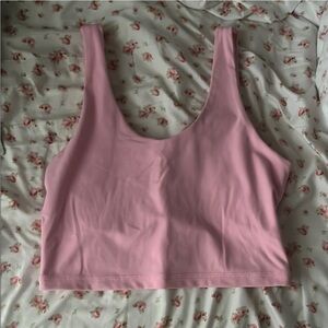 Gilly Hicks Pink Fitted Crop Tank Top